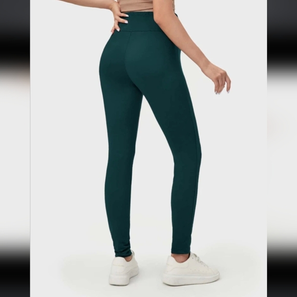 Maternity leggings / Large / dark green - Picture 2 of 2